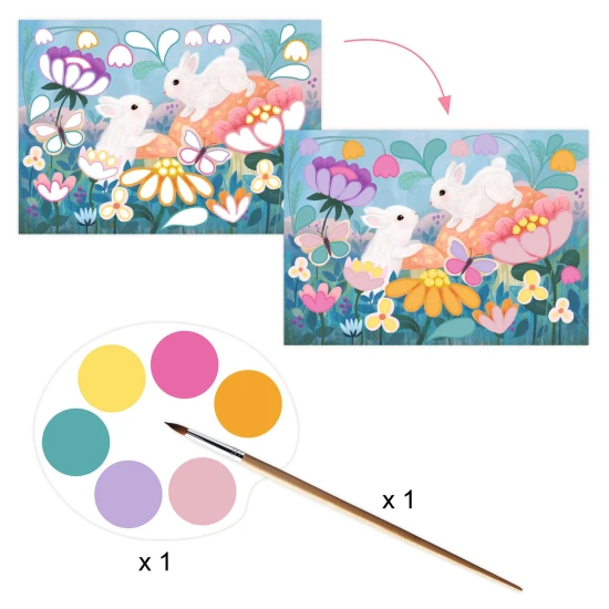 Großes kreatives Set mit 6 Fluffy Box-Aktivitäten