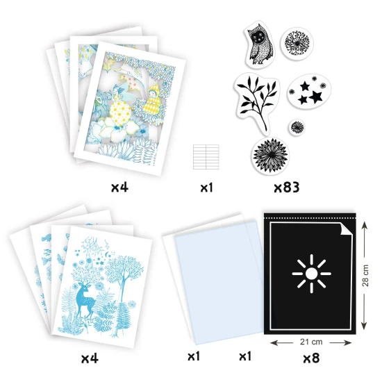 Cyanotypie (lichtempfindlich) – Set „Im Mondlicht“