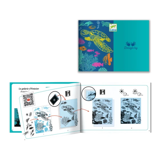 Kreatives Cyanotypie-Set Unterwasserwelt