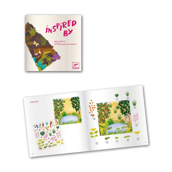 Kreatives Set „Üppige Wildnis“ von Henri Rousseau