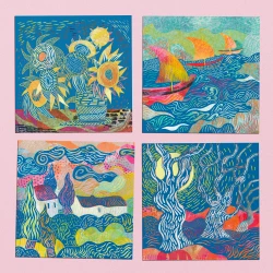 Rubbelbilder von Vincent van Gogh