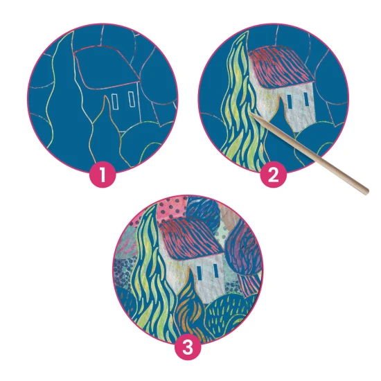 Rubbelbilder von Vincent van Gogh