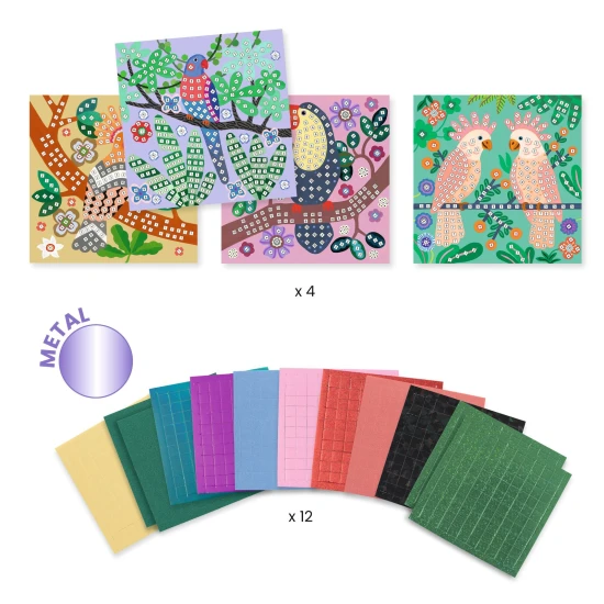 Baldachin aus Schaumstoffmosaik – nach Zahlen gestalten