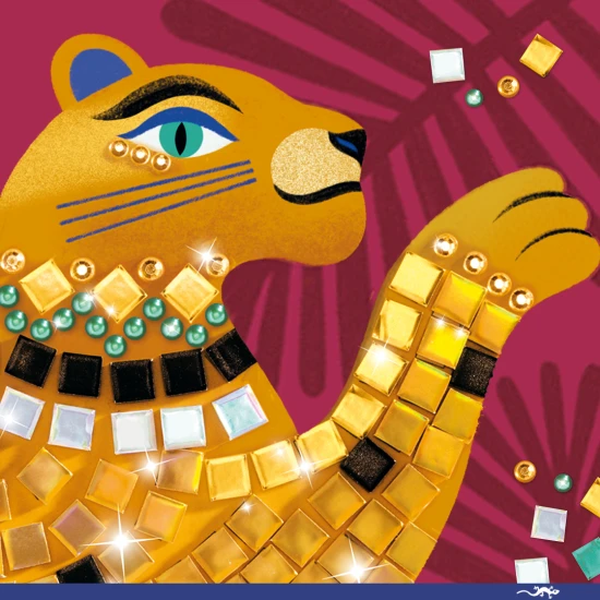 Mosaik aus den Tiefen des Dschungels – Gestalten nach Zahlen