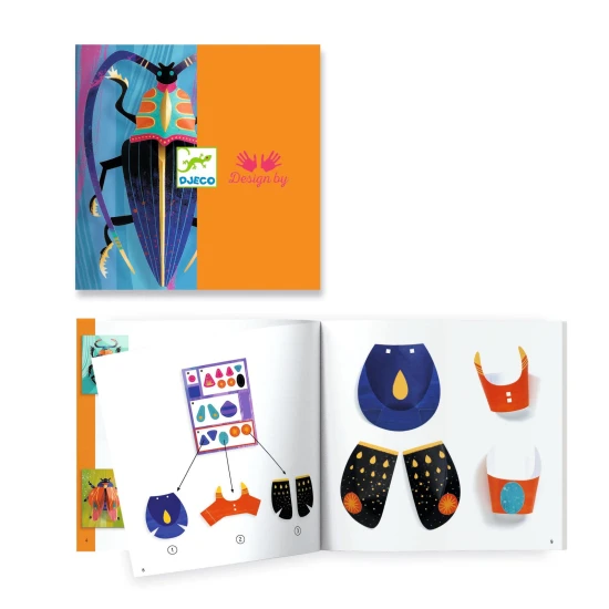 3D-Bilder von Käfern aufkleben