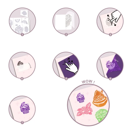 Kunstaufkleber Leckereien