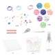 Kreatives Set künstlerischer Anhänger in Aquamarin und Regenbogen