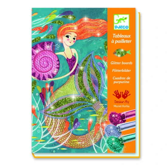 Glitzernde Schablonen Glow of the Mermaids – ein Kreativset für Kinder