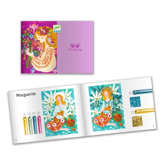 Glitzerkreationen Blumenmädchen