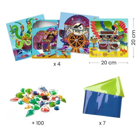 Kreatives Piraten-Set mit Diamanten