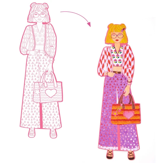 Große Malbücher: Nina und ihre Freunde (4 Stück)