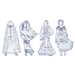 Große Ausmalbilder Laura und ihre Freunde