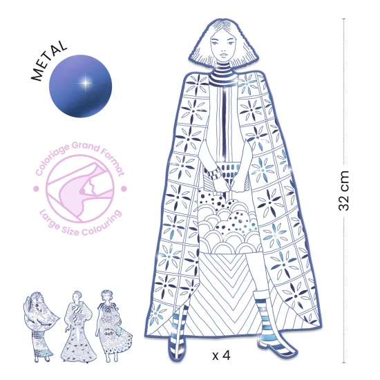 Große Ausmalbilder Laura und ihre Freunde