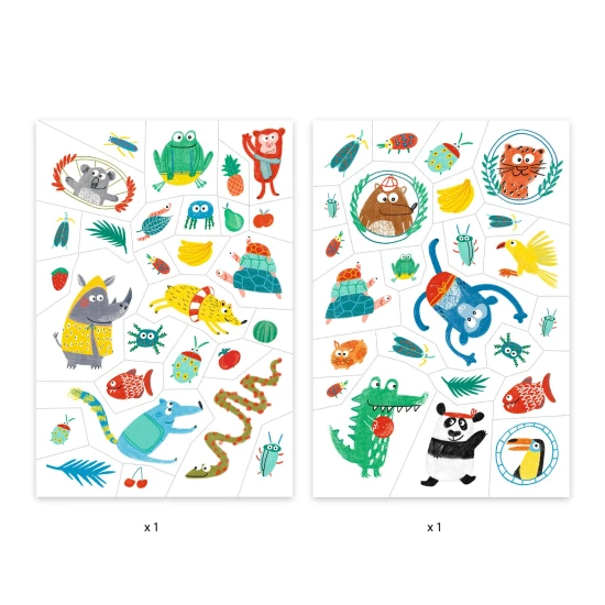 Temporäre Tattoos mit Tiermotiven