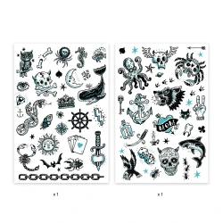 Temporäre Tattoos – Dunkle Seite