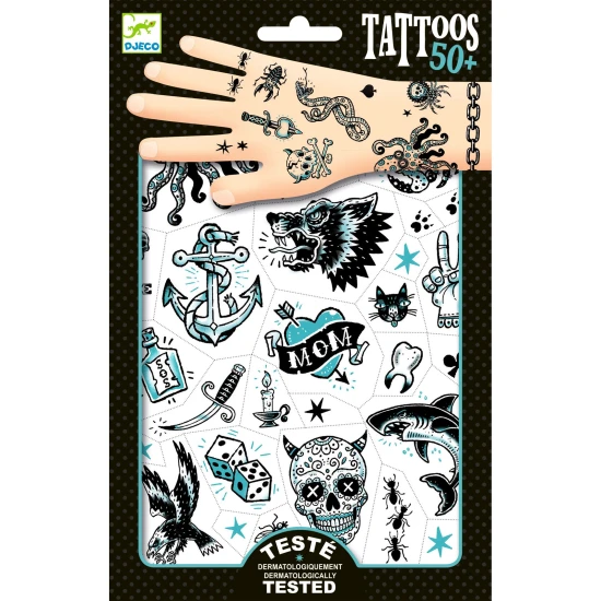 Temporäre Tattoos – Dunkle Seite