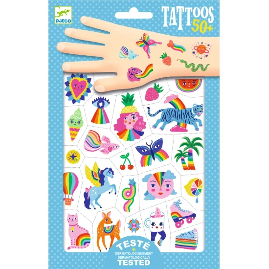 Temporäre Tattoos Regenbogen