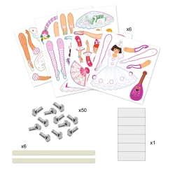 Papierfiguren Tänzer