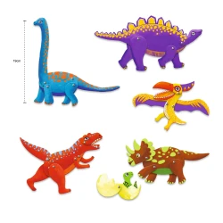 Papierfiguren Dinosaurier