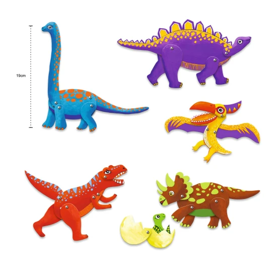 Papierfiguren Dinosaurier