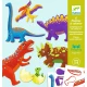 Papierfiguren Dinosaurier