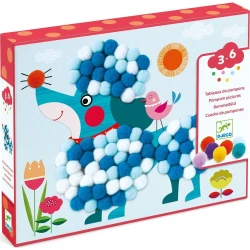 Collage aus Pompons Hunde