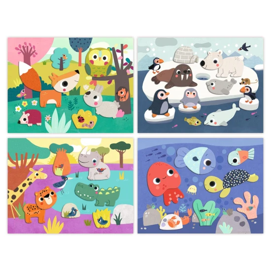 Erste Collage für die Kleinen: Tiere