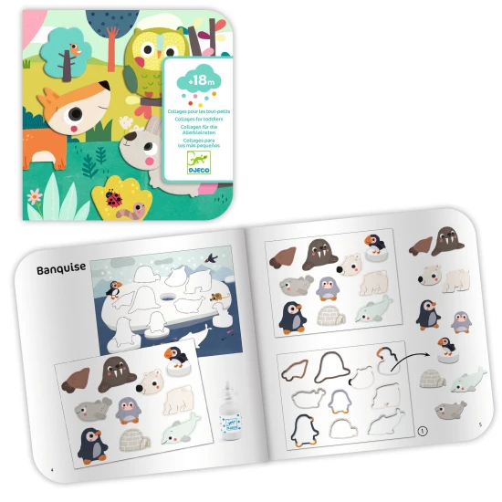 Erste Collage für die Kleinen: Tiere