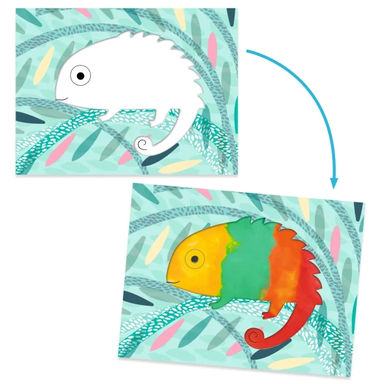 Fingerfarben: Drucken und verteilen