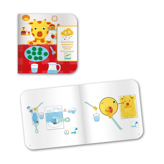 Schwammmalerei-Abenteuer mit Stofftieren