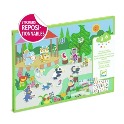 Abnehmbare Aufkleber, musikalische Begleitung