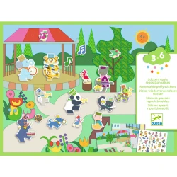 Abnehmbare Aufkleber, musikalische Begleitung