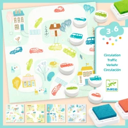 Kreatives Stempelset Fahrzeuge