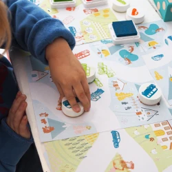 Kreatives Stempelset Fahrzeuge