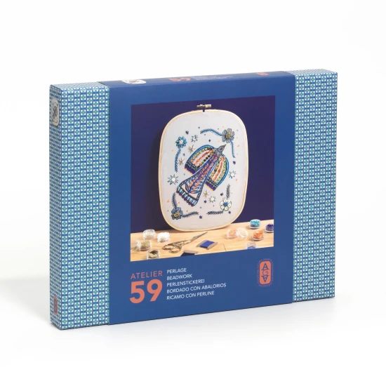 Perlenstickerei auf Leinwand Atelier 59