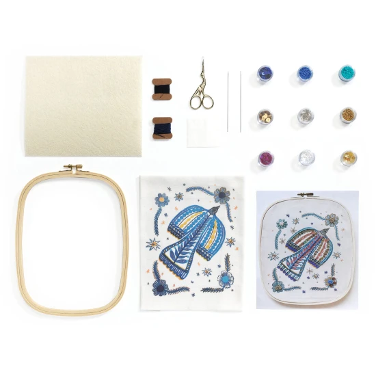 Perlenstickerei auf Leinwand Atelier 59