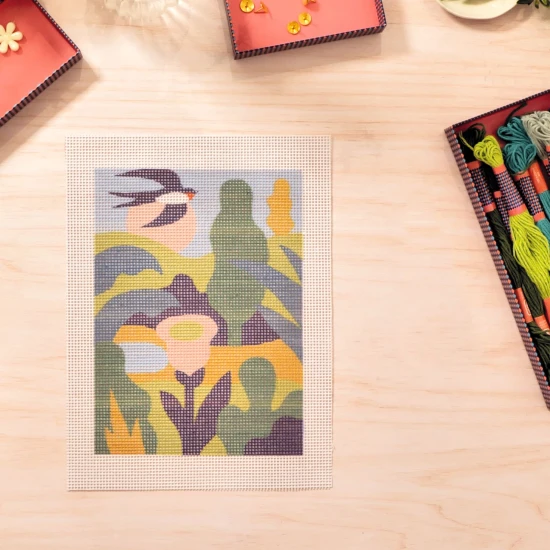 Stickerei auf Leinwand Atelier 65 Djeco