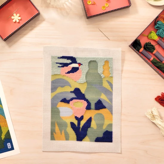 Stickerei auf Leinwand Atelier 65 Djeco