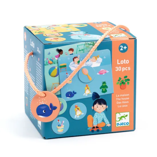 Spiel Loto House. Ein tolles Lernspiel für die Kleinen.