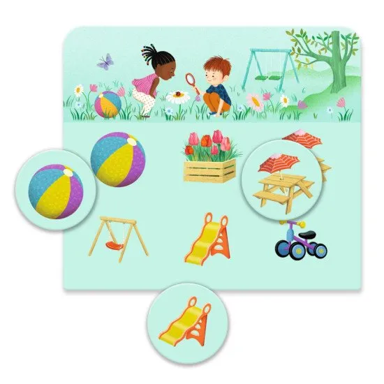 Spiel Loto House. Ein tolles Lernspiel für die Kleinen.