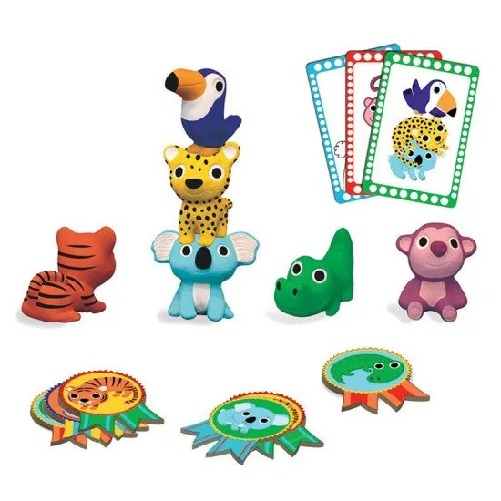 Das Happy Jungle Spiel ist ein Gesellschaftsspiel voller Bewegung und Geschicklichkeit.