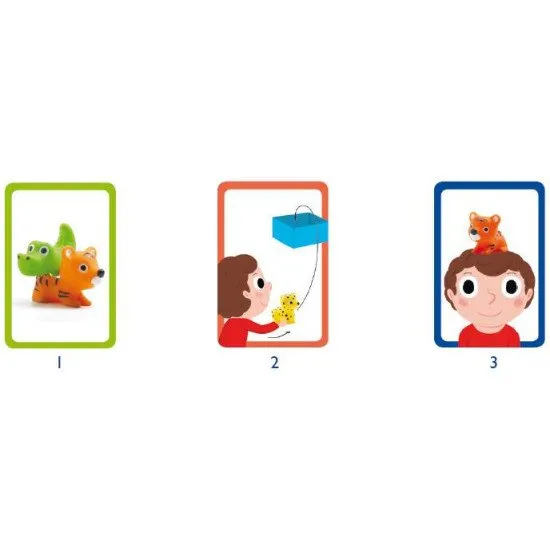 Das Happy Jungle Spiel ist ein Gesellschaftsspiel voller Bewegung und Geschicklichkeit.