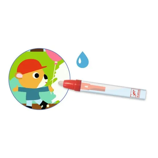 Zauberhafte Bilder zum wiederholten Ausmalen mit dem Thema Park.