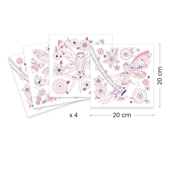 Malbücher mit leuchtenden Feenkonturen für jede kleine kreative Prinzessin.