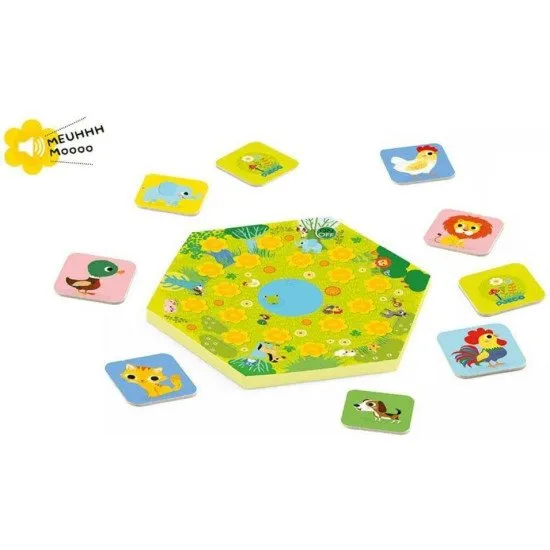 Sound Pexeso ist ein hervorragendes Spiel, um das Gedächtnis unserer Kleinen zu trainieren. Versuchen Sie, sich zu merken, welcher Ton welcher Taste zugeordnet ist und wie die Tierkarten angeordnet sind.