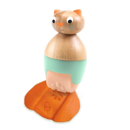 Das erste Kreativset mit Knete für die Kleinsten beinhaltet 3 große Holzwalzen mit ergonomisch geformtem Griff.