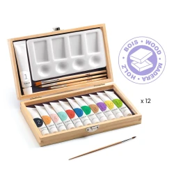 Künstlerkoffer Gouachefarben 12 Stk