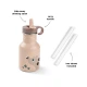 Done by Deer Edelstahlflasche Tiny farm rosa 350 ml