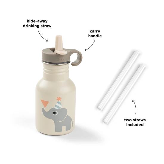 Done by Deer Edelstahlflasche Celebration sand 350 ml