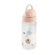 Done by Deer Trinkflasche mit Strohhalm Tiny farm rosa 350 ml